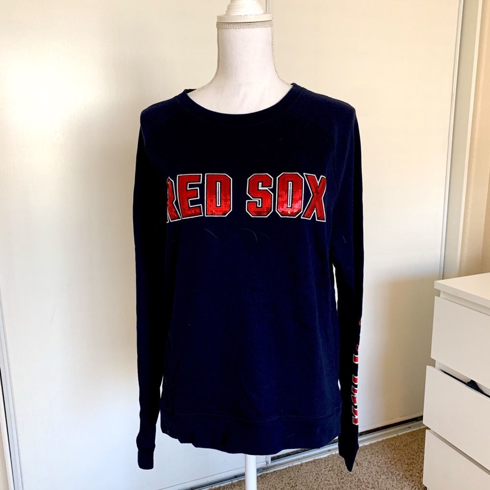 victoria’s secret pink red sox pullover